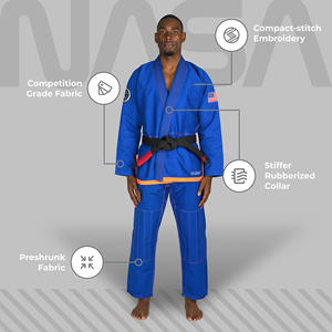 Fait sur mesure BJJ Gi 450gsm perle armure Jiu Jitsu uniforme Kimono OEM usine Arts martiaux formation costume - Product Image 4