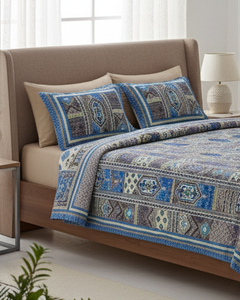 Sábana de Cama King Size Premium 100% Algodón 93x108, No Tejida, Resistente a las Arrugas, Absorbente de Humedad, Rayas Elegantes Marrones - Product Image 1