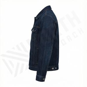 Chaqueta Vaquera Corta para Mujer con Lavado Vintage, Detalles Desgastados, Bolsillos Delanteros, Estilo Casual, Color Personalizado - Product Image 3