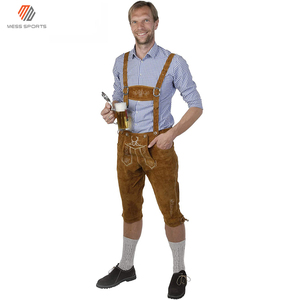 Custom New Traditional Clothing German Traditional Wear Men's Lederhosen Oktoberfest Wears <b>Unique</b> Bavarian Shorts Breathable - Product Image 4