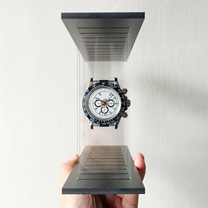 Bán buôn người đàn ông của Acrylic xem hiển thị khung thép không gỉ xem và nhựa tháo rời thạch anh cơ khí tự động đồng hồ - Product Image 2