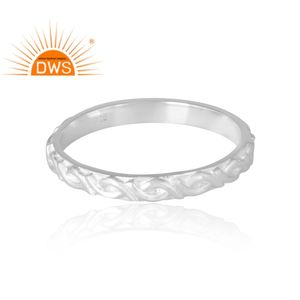 Nueva tendencia, anillo de banda de Plata de Ley 925 para mujer, diseños personalizados, joyería para mujer, regalo para ella. - Product Image 4