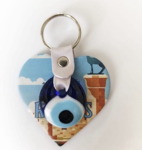 DAFNI BIG PAZAR Printed Artificial Leather <b>Keyring</b> in Various Shapes and Images Model Number 51 - Product Image 1