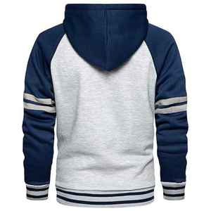 เสื้อฮู้ดสวมหัวแบบสวมหัวสำหรับผู้ชายผ้าโพลีเอสเตอร์สีเรียบ100% มีฮู้ดสำหรับผู้ชายใส่ได้ทั้งชายและหญิงเสื้อมีหมวก500 GSM โลโก้ที่กำหนดเอง - Product Image 2