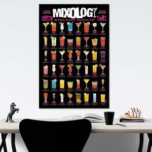 Mixology One Cocktails <b>Poster</b> Design - Product Image 1