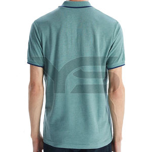 Polo informal transpirable para hombre, tejido de Jersey transpirable, logotipo personalizado, suministro ODM con opción multicolor - Product Image 5