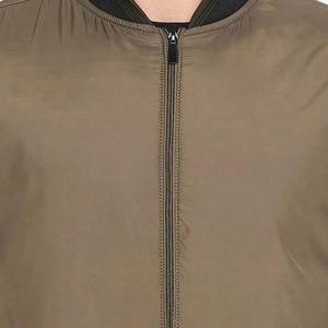 Chaqueta Bomber Casual de Otoño para Hombre Hosten Greek Enterprises, Corte Ajustado, Color Sólido, 100% Poliéster, Impermeable, Cortavientos, Cierre de Cremallera Frontal - Product Image 6