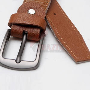 Ceinture en cuir véritable pour homme, classique, décontractée, formelle, sangle de taille, ceinture en cuir de vachette de qualité supérieure, boucle réglable, design élégant - Product Image 5