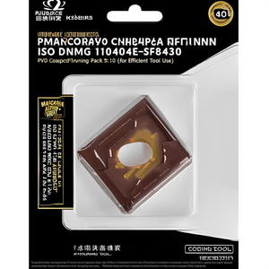 Inserto de Torneado Indexable con Recubrimiento PVD ISO DNMG 110404E-SFT8430 D.3.81mm, Paquete de 10 para un Uso Eficiente de la Herramienta - Product Image 2