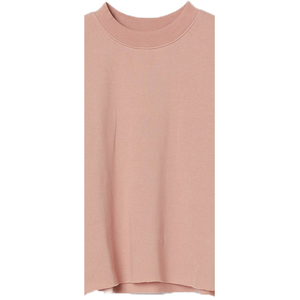 Eco-Friendly Women's Embroidered Fleece <b>Sweatshirt</b> <b>PINK</b> Breathable Windproof Polyester/Cotton 340g Winter Crew Neck Front - Product Image 3