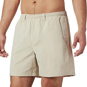 Nouveauté 2026 : Short décontracté en coton pour homme, motif uni, taille élastique, longueur genou, avec cordon de serrage – En promotion - Product Image 1