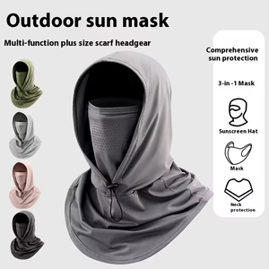 Cagoule d'été monobloc en soie glacée personnalisable pour le sport Protection solaire Cagoule intégrale pour la conduite Expédition DDP - Product Image 4