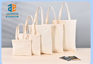 Sacs fourre-tout en coton lourd écologiques 200 GSM 14x16 Toutes saisons Réutilisables pour les courses et les promotions - Product Image 6