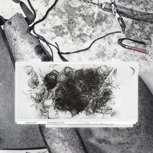 Cils de cheveux synthétiques de luxe 2025 NQ Design léger et fait main pour une finition glamour - Product Image 1