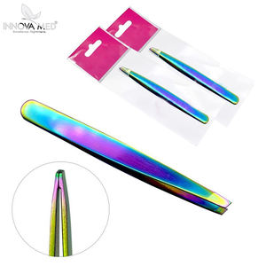 INNOVAMED-Pinzas de acero inoxidable para depilación de cejas, herramientas de belleza para maquillaje facial - Product Image 6
