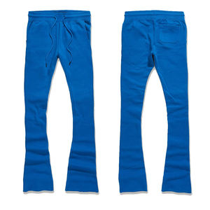 Service OME Survêtement pour homme Couleur bleue Pull à capuche avec poche kangourou Pantalon de survêtement empilé Survêtements pour adulte - Product Image 3