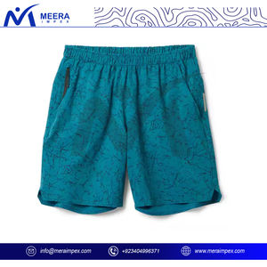 Shorts respirants légers à séchage rapide 100% coton pour hommes avec poches zippées Vente en gros - Product Image 2