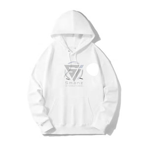 Vente en gros de sweat-shirts personnalisés pour hommes, avec logo, en molleton 100% coton biologique épais, avec poche, anti-boulochage, respirant, haute qualité, sans cordon - Product Image 3