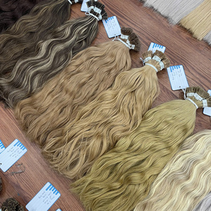 100% Vietnamese Human Hair I Tip Extensions Raw Hair Bundles Natural Straight Remy Hair Various Colors No <b>Tangle</b> No Shedding - Product Image 5