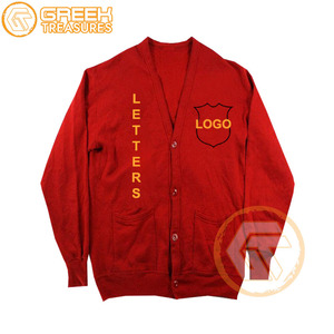 Haute qualité Alpha acrylique brodé Cardigan personnalisé fraternité grec Psi hommes respirant pull pull sororité - Product Image 1