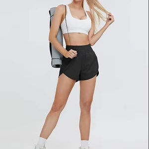 Women Shorts Summer Breathable High <b>Waist</b> Athletic Sportswear Yoga Running Streetwear Lounge Fashion Custom Brand Clothing - Product Image 1