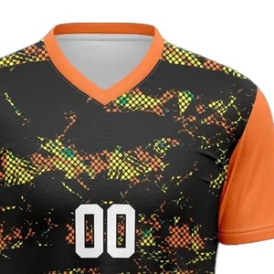 Camiseta de fútbol para hombre de tasa razonable último estilo Venta caliente antiarrugas transpirable ligero 100% poliéster personalizable - Product Image 2