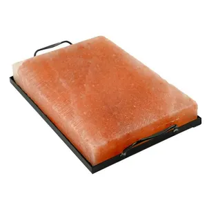 Hand Made Natural Himalayan Salt Cooking Slabs New Arrival Grilling Cooking Slab Block For Kitchen Use Custom Logo Available