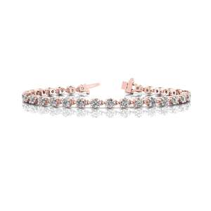 Pulsera De Tenis De Diamante De Corte Redondo Para Mujer Excelente Estilo - Product Image 2