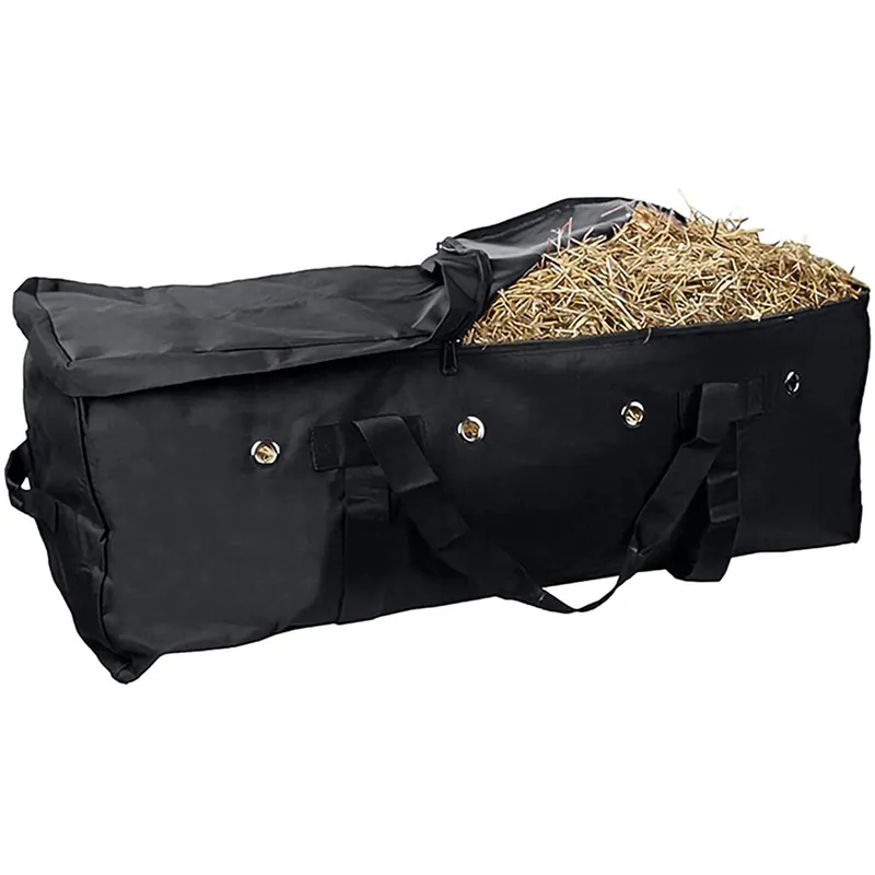 Custom Wielen Paard Hooi Opslag Draagtassen Heavy Duty Duurzaam Waterdichte Rollende Hay Bale Bag Met Wielen