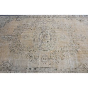 Tapis turc vintage, tapis de 5,3 x 9,4 pieds, grand tapis oriental brun - Product Image 5