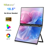 Nouveau produit Écran d'ordinateur portable tactile 18,5 pouces FHD 1080p Extension d'écran pliable Double moniteur IPS LCD Triple moniteur portable Prix