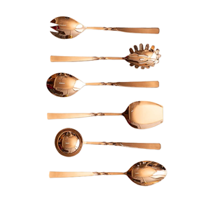 Ensemble de couverts plaqué or du Moyen-Orient de la meilleure qualité ensemble de cuillères et de fourchettes en acier inoxydable pour le dîner de mariage - Product Image 3