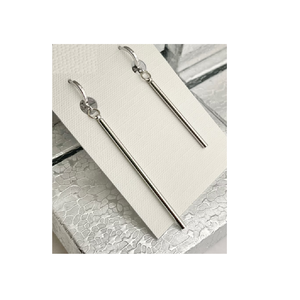 2025 últimos pendientes de latón dorado con textura en relieve Nueva York joyería de latón moderna pendientes geométricamente ovalados de moda - Product Image 2