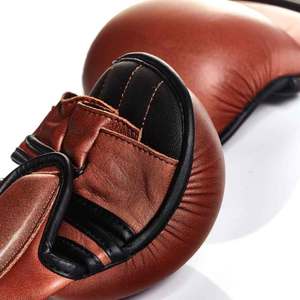 Guantes de Entrenamiento de Boxeo MMA de PU de Alta Calidad en Oferta, Absorbentes de Humedad, Medios Dedos, Logotipo Personalizable, Cierre de Gancho y Bucle, Equipo de MMA - Product Image 6