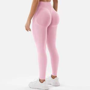 Vente en gros Pantalons de yoga pour entraînement sportif taille haute personnalisés Leggings pour femmes Leggings de fitness en polyester souple avec poche - Product Image 6
