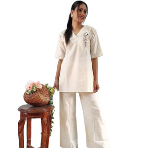 New Presenting <b>Linen</b> Two Piece Airport Look Co-ord <b>Set</b> for Women - Product Image 1