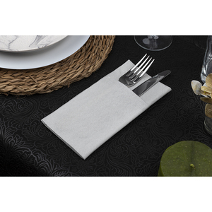 Salviette Monouso Grigie 40x40cm con Stampa Texas, Tasca Portaposate, Morbide e Asciutte, 480 Pezzi, B2B - Product Image 1