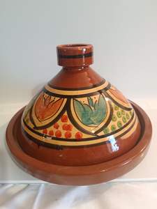 Tajín Marroquí Auténtico, Olla de Cocina de Cerámica Hecha a Mano, Tajín Tradicional para Horno, Utensilios de Cocina de Cerámica - Product Image 3