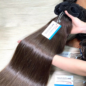 Extensiones de cabello humano Remy vietnamita de estilo recto de trama atada a mano de alta calidad de lujo - Product Image 4