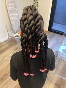 Pinzas y Lazos para el Cabello Pink Little Lady GaBBY (10) Antideslizantes de Doble Cara con Doble Broche - Product Image 5