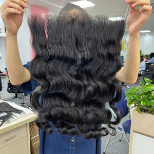 ผมต่อจากผมมนุษย์เป็นลอนธรรมชาติ100% เนื้อเนียนนุ่มสำหรับผมหยิก - Product Image 6