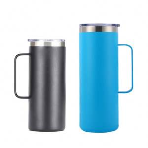 Mug isotherme professionnel en acier inoxydable à double paroi de 20 oz, personnalisé, pour vin, bière et café, vente en gros directe usine - Product Image 3