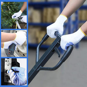 Guantes de algodón con puntos personalizables Agarre duradero Ajuste transpirable con opciones de logotipo para jardinería Taller de almacén y manejo - Product Image 4