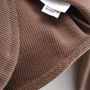 Customized High Quality Cotton Cropped <b>Zipper</b>-Up <b>Hoodie</b> <b>for</b> <b>Women</b> Light Knitted Winter Eco-Friendly Hooded Crop Top Custom - Product Image 6