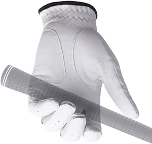 Gants de golf d'hiver en cuir blanc marron personnalisés de haute qualité Gants rembourrés en cuir de mouton de qualité originale Logo personnalisé - Product Image 2