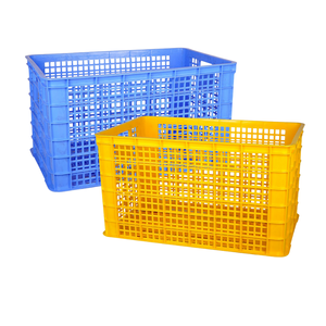 Thùng nhựa 5052 với bánh xe Thùng nhựa công nghiệp lớn thiết kế thông gió cho luồng không khí dễ dàng, lý tưởng cho rau và hàng hóa - Product Image 1