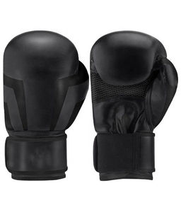 Gants de boxe d'entraînement professionnels en cuir PU respirant personnalisables, antidérapants, avec sangle de poignet réglable et fermeture auto-agrippante - Product Image 1