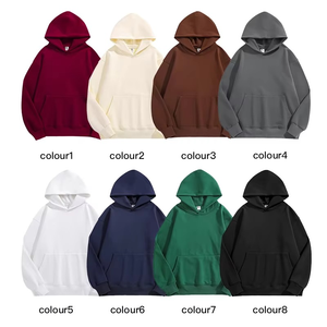 Wholesale High Quality Men <b>Hoodies</b> Custom Logo Oversized Men's <b>Hoodies</b> No String Heavyweight Unisex Pullover <b>Hoodies</b> - Product Image 3