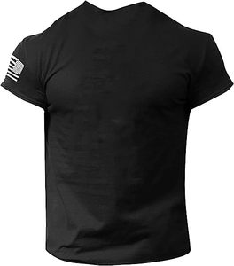 เสื้อยืดคอตตอนหนานุ่มสำหรับผู้ชาย พิมพ์ลายโลโก้ตามสั่งด้วยเทคนิคซิลค์สกรีน ผ้าฝ้าย 100% มีไซส์พลัสไซส์ - Product Image 4