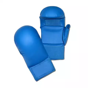 Los mejores guantes personalizados MMA Grappling Karate Mitts de Pakistán Entrenamiento DE LUCHA hecho en cuero con función de perforación Mitones de Karate - Product Image 3